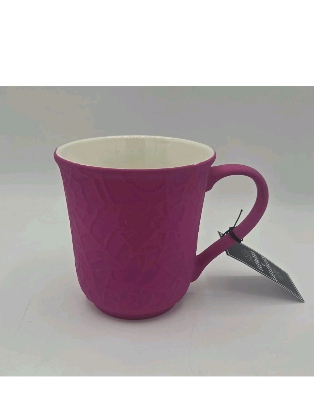 Cobwebs & Cauldrons Pink Heart Spiderweb Embossed Mug Soft Touch Halloween Decor